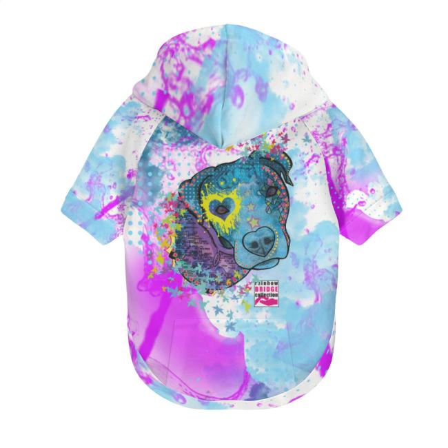 Hunde-Hoodie, Hundemotiv Boogie– bunte Popart, gemütlich, waschbar, Polyster - Kopie